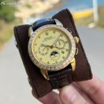 Rolex Oyster Perpetual Replica with Gold Case 9100 Movement 42mm 316L Steel Men Gold Watch